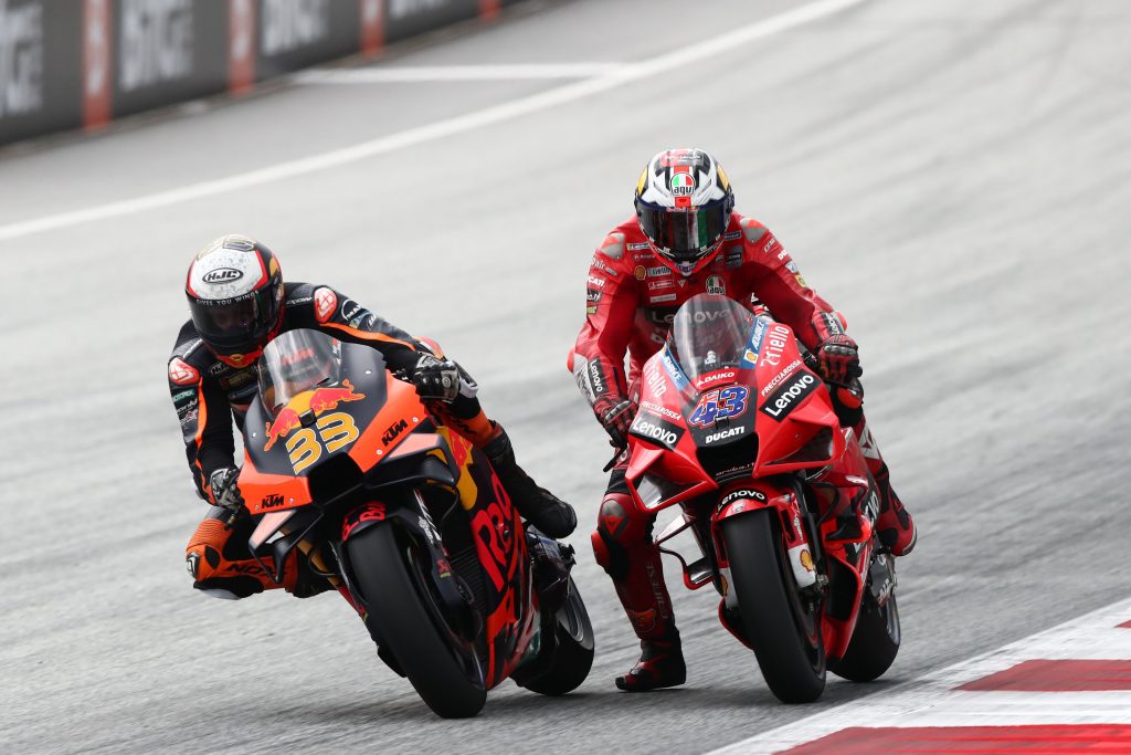 Brad Binder Jack Miller  MotoGP race, Austrian MotoGP, 15 August 2021 