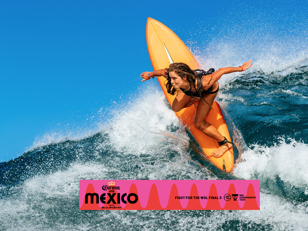Current World No. 6 Caroline Marks (USA) won the Quiksilver Icons of Surf Expression Session yesterday evening, but will now focus her attention to the Corona Open Mexico pres. by Quiksilver to secure her place in the WSL Final 5. Credit: © WSL / Heff